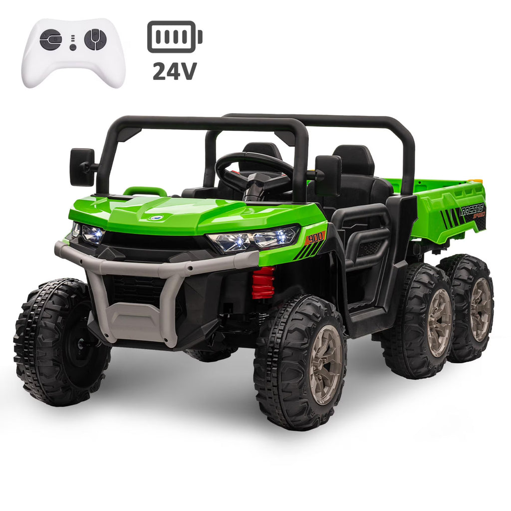 Green 2-Seater Ride on Dump Truck with Remote Control B988578
