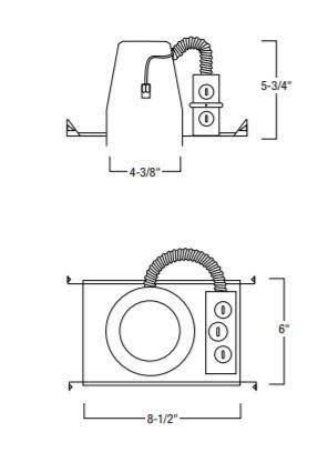 4x22 IC LED New Construction Housing D84135