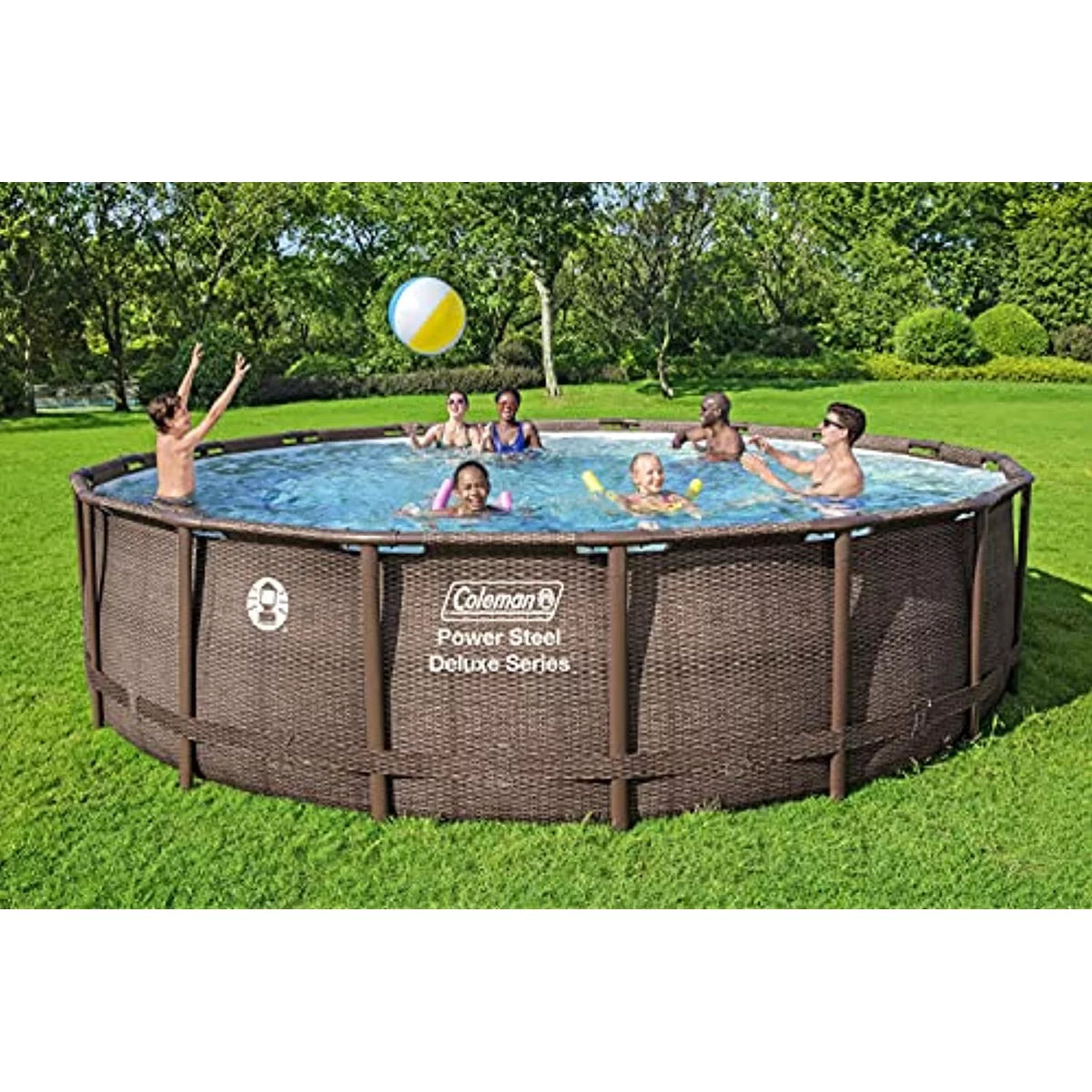 Round Metal Frame Above Ground Pool Set D2549