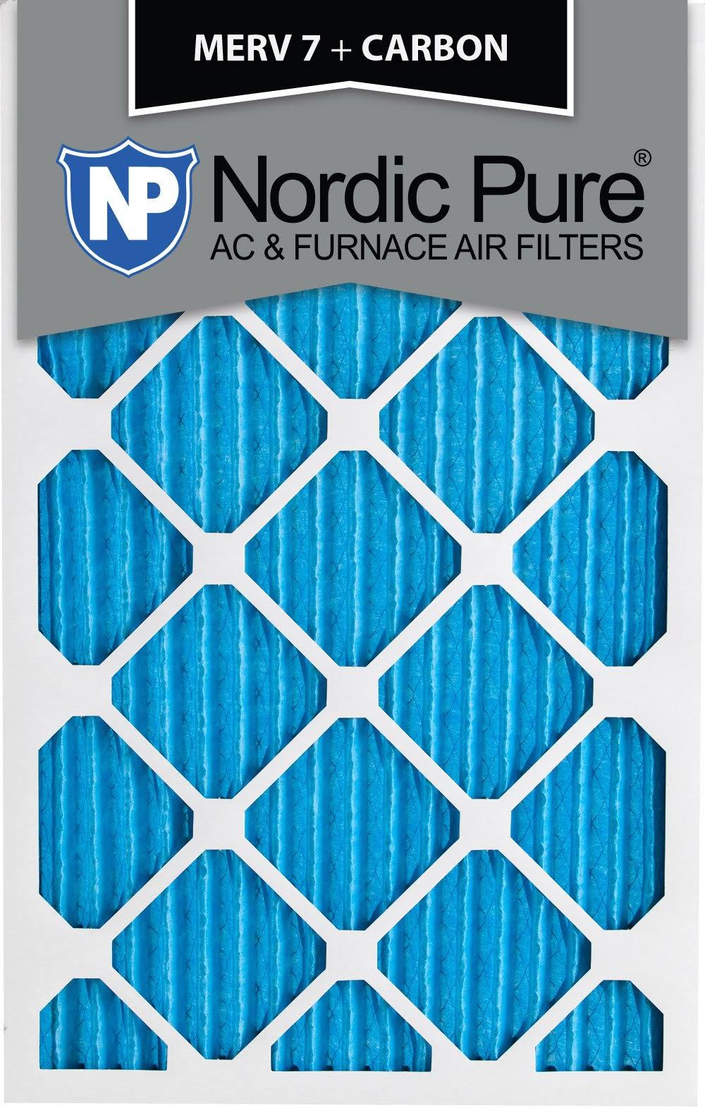 Pleated Air Filters MERV 7 Carbon Qty 6 X86014