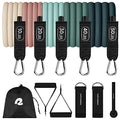 Resistance Bands Set 5pc with Handles, Door Anchor, Carry Bag R74959