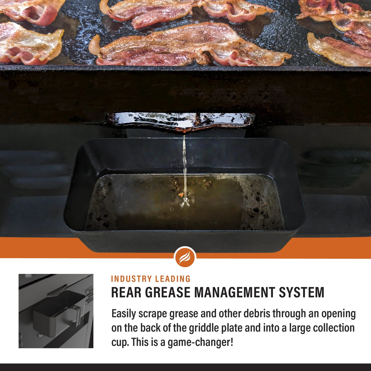 4-Burner Propane Griddle with Air Fryer and Hood X952