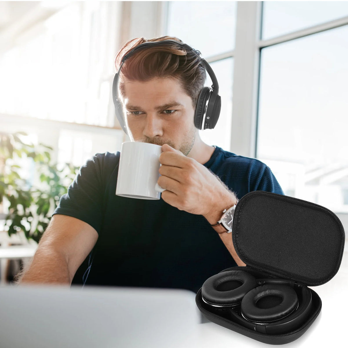 Wireless Bluetooth Over The Ear Headphones with Mic G64186