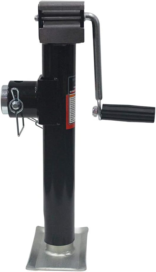 Stainless Steel Swivel Trailer Jack, 2000 lbs, 15 Inches, Pack of 2 J662