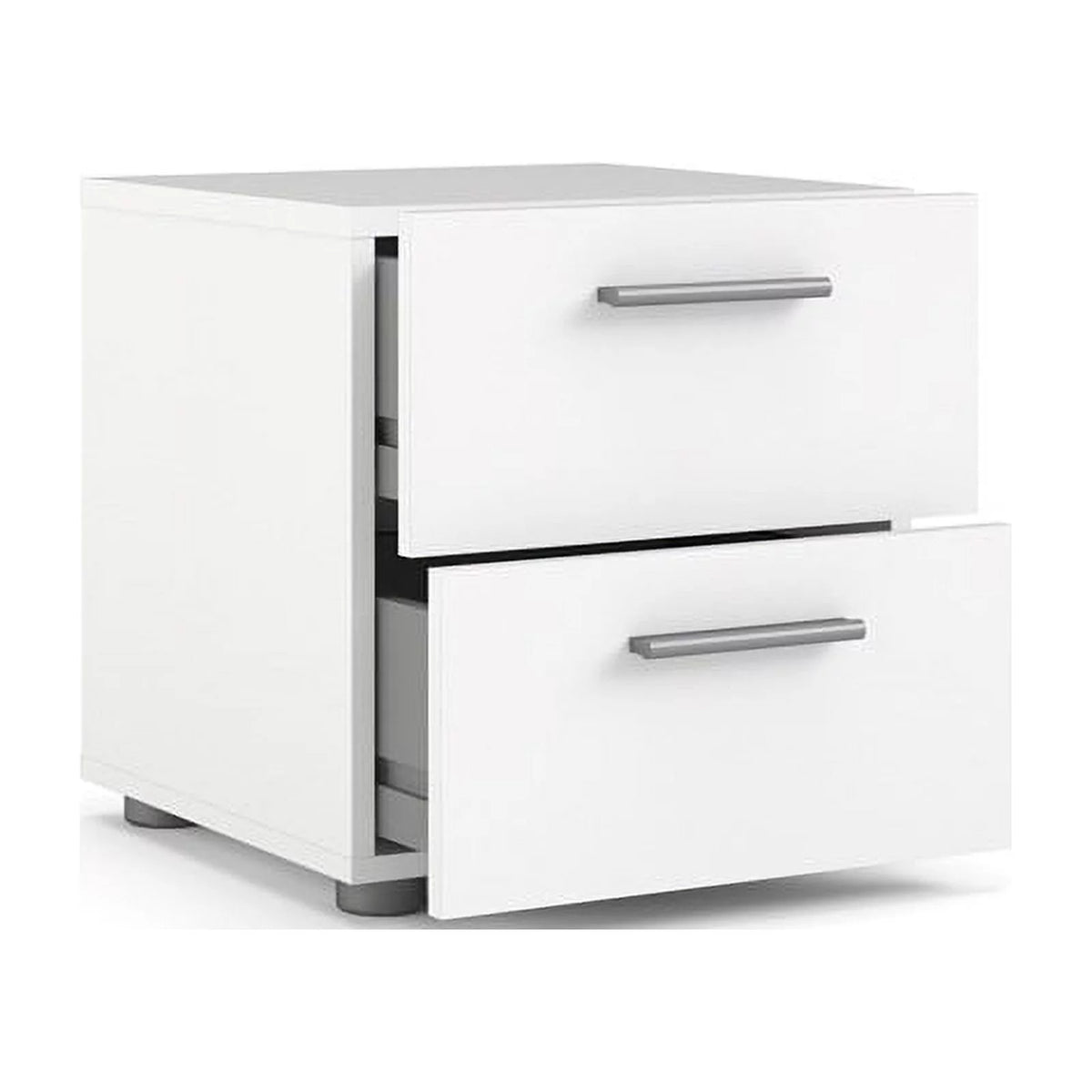 3 Piece Bedroom Set with Dresser and 2 Nightstands in White M8219