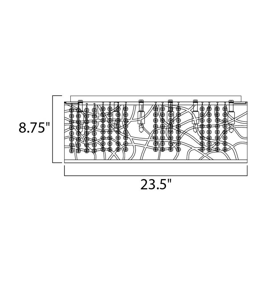 Polished Chrome LED Flush Mount Light E461639