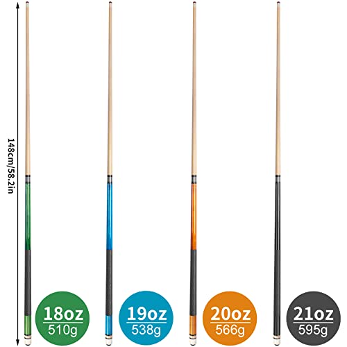 58" Canadian Maple Wood Pool Cue Stick U68034