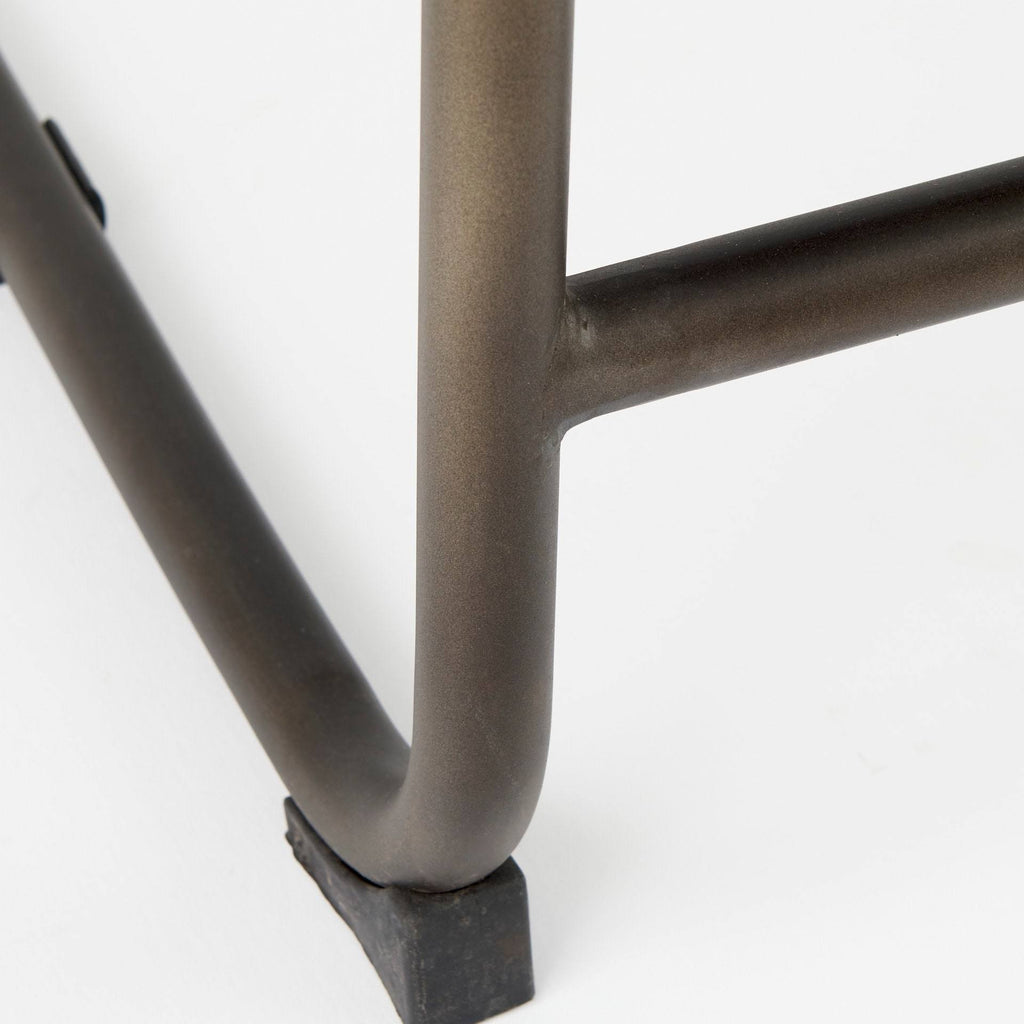 Black Leather Counter Stool Z477