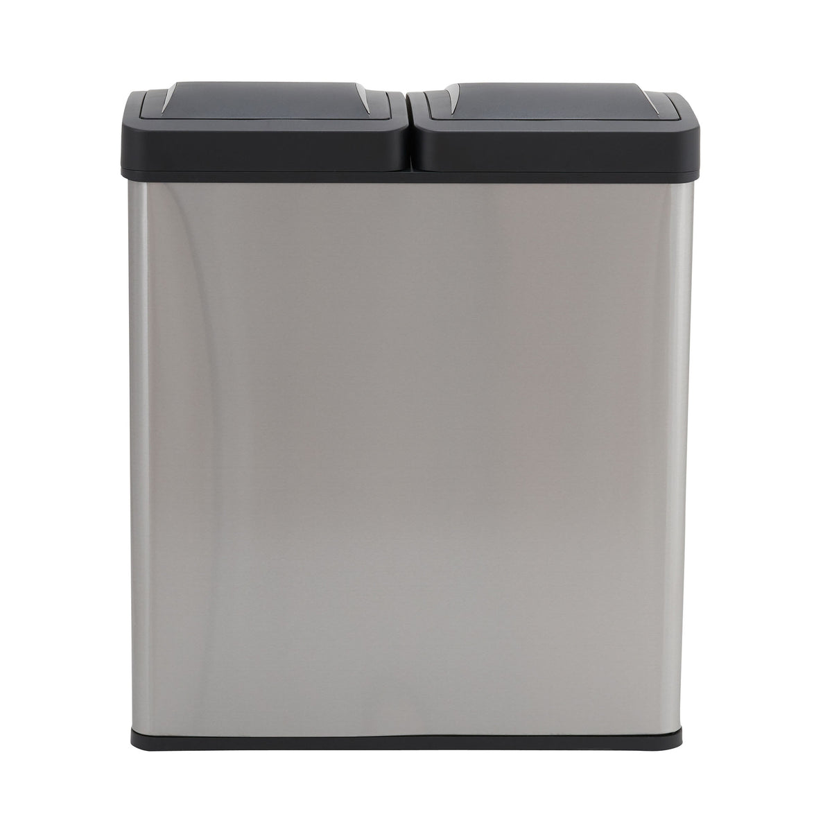 Stainless Steel Touchless Trash Can with Dual Compartments, 30 Liter / 8 Gallon A9363