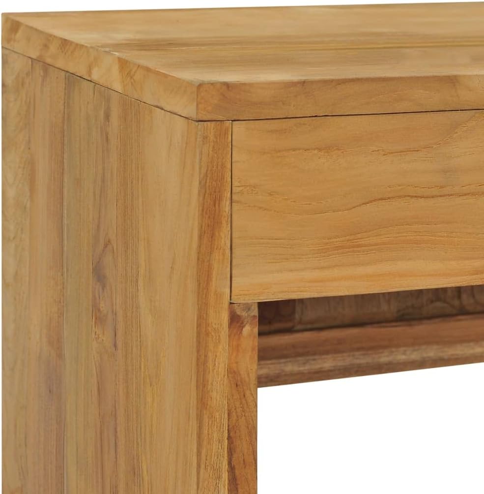 39.4"x13.8"x17.7" Solid Wood Teak TV Stand J3343