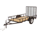 5 ft. x 8 ft. Wood Floor Utility Trailer with Ramp Gate S805