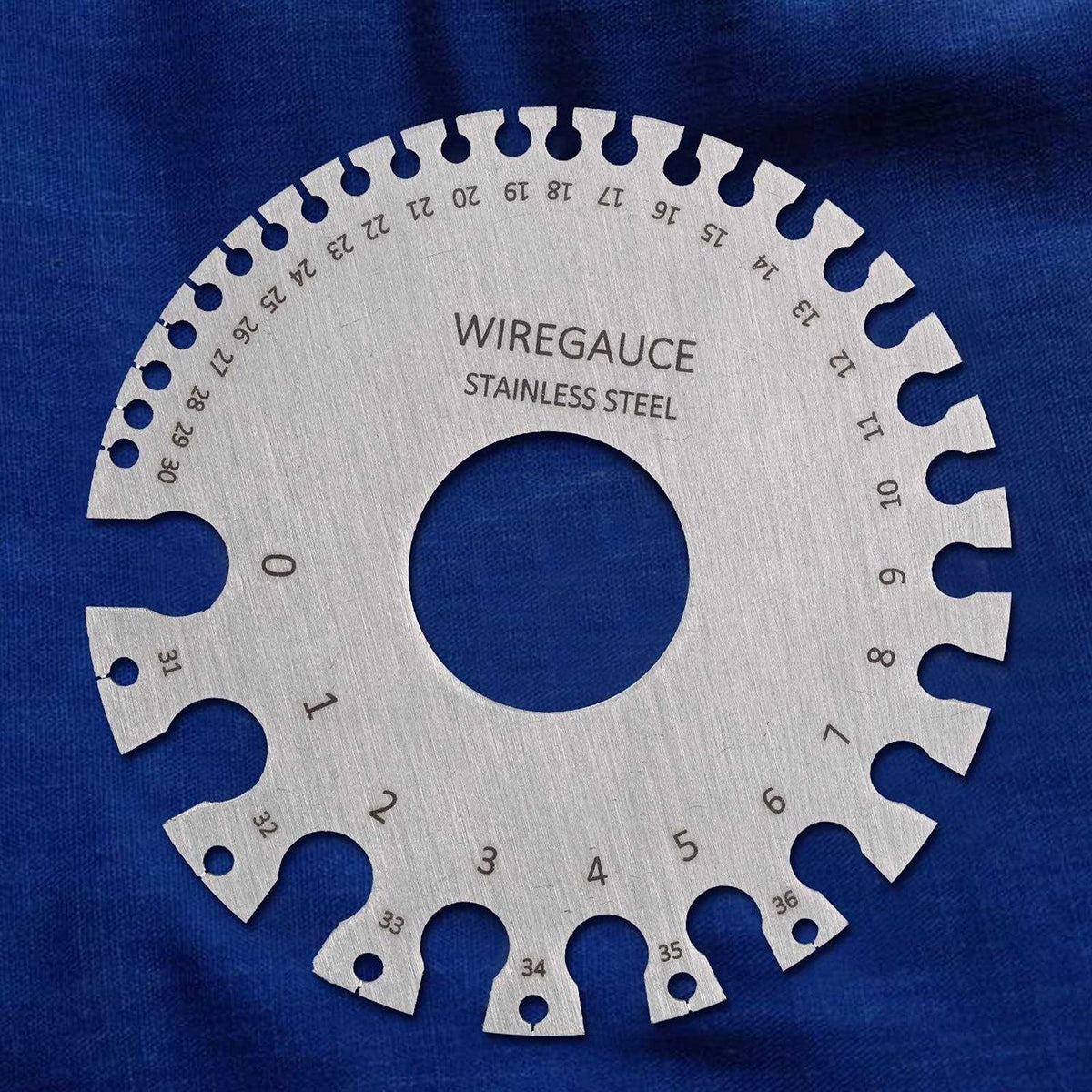 Metal Sheet Thickness Gauge & Dual-Sided Round Metal Sheet Gauge H515699