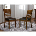 Espresso Wood Dining Chair Set Of 2 J4976