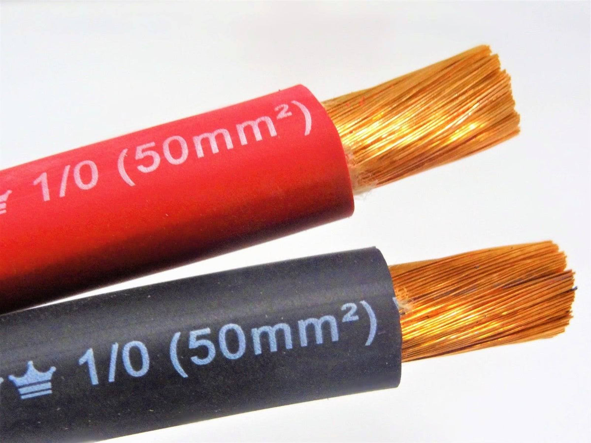 1/0 AWG Excelene Welding Cable Black Red 50 ft V4662