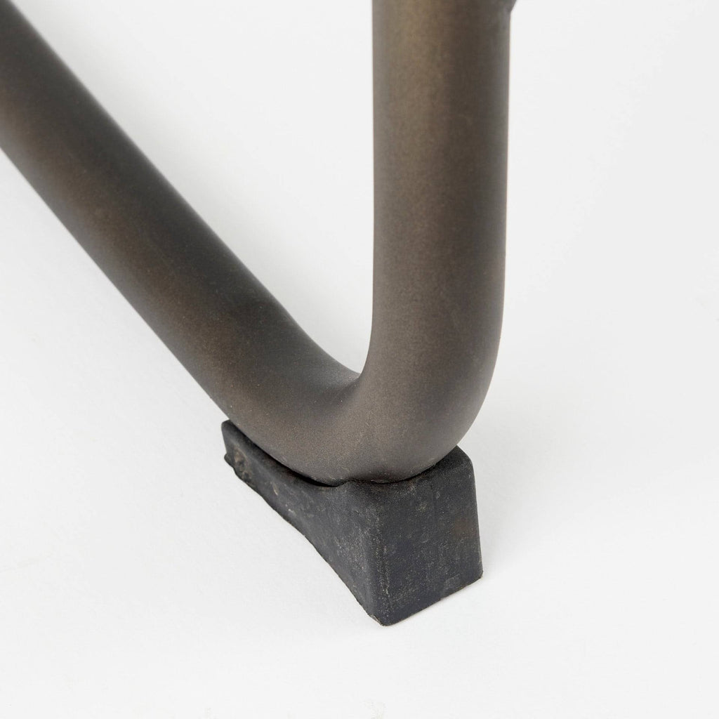 Black Leather Counter Stool Z477