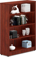 Mahogany 4-Shelf Wood Bookcase B56866