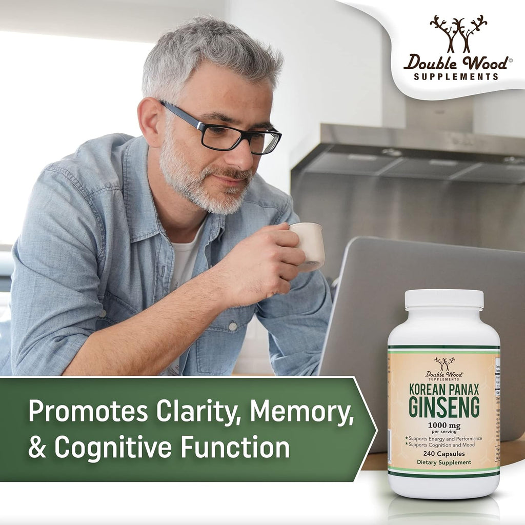 240 Vegan Capsules Korean Red Ginseng Extract Z980