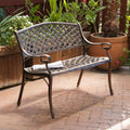Antique Copper Cast Aluminum Bench G608
