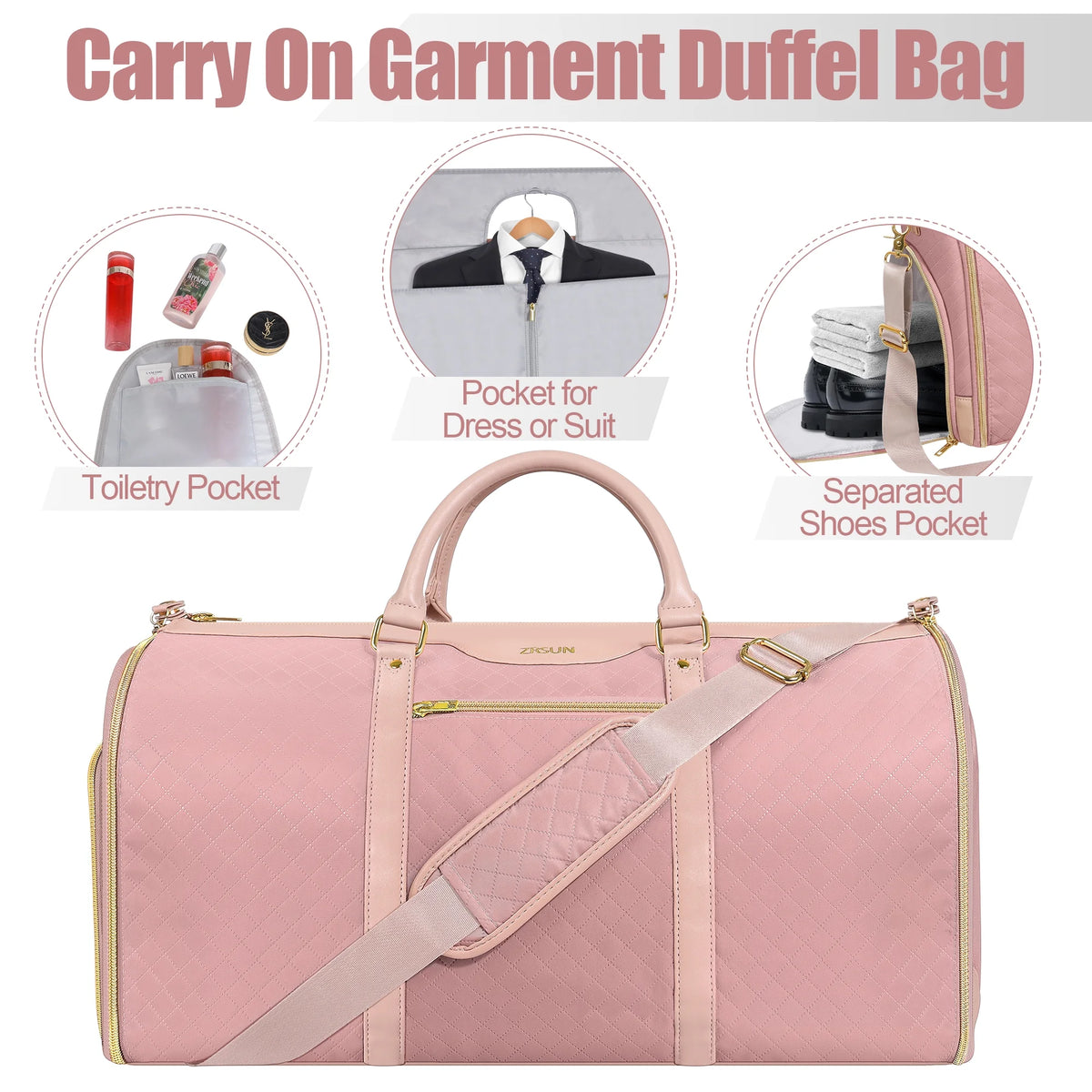 Convertible Garment Bag with Shoe Compartment L606793