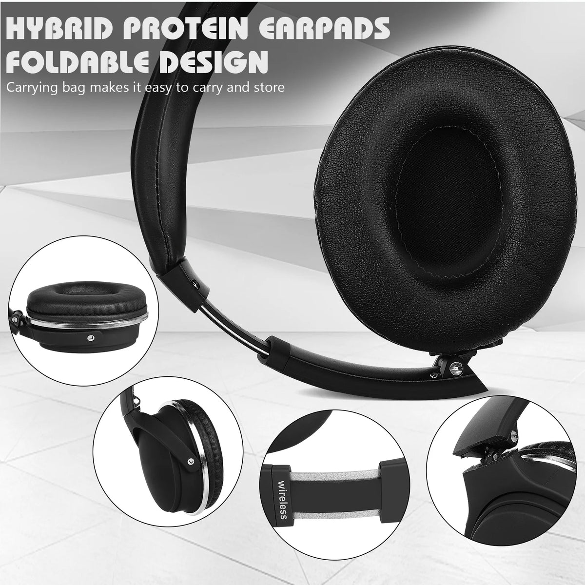 Wireless Bluetooth Over The Ear Headphones with Mic G64186