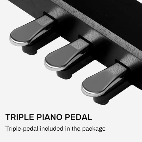 88 Keys Weighted Hammer Action Digital Piano with Furniture Stand & 3-Pedal Unit V576