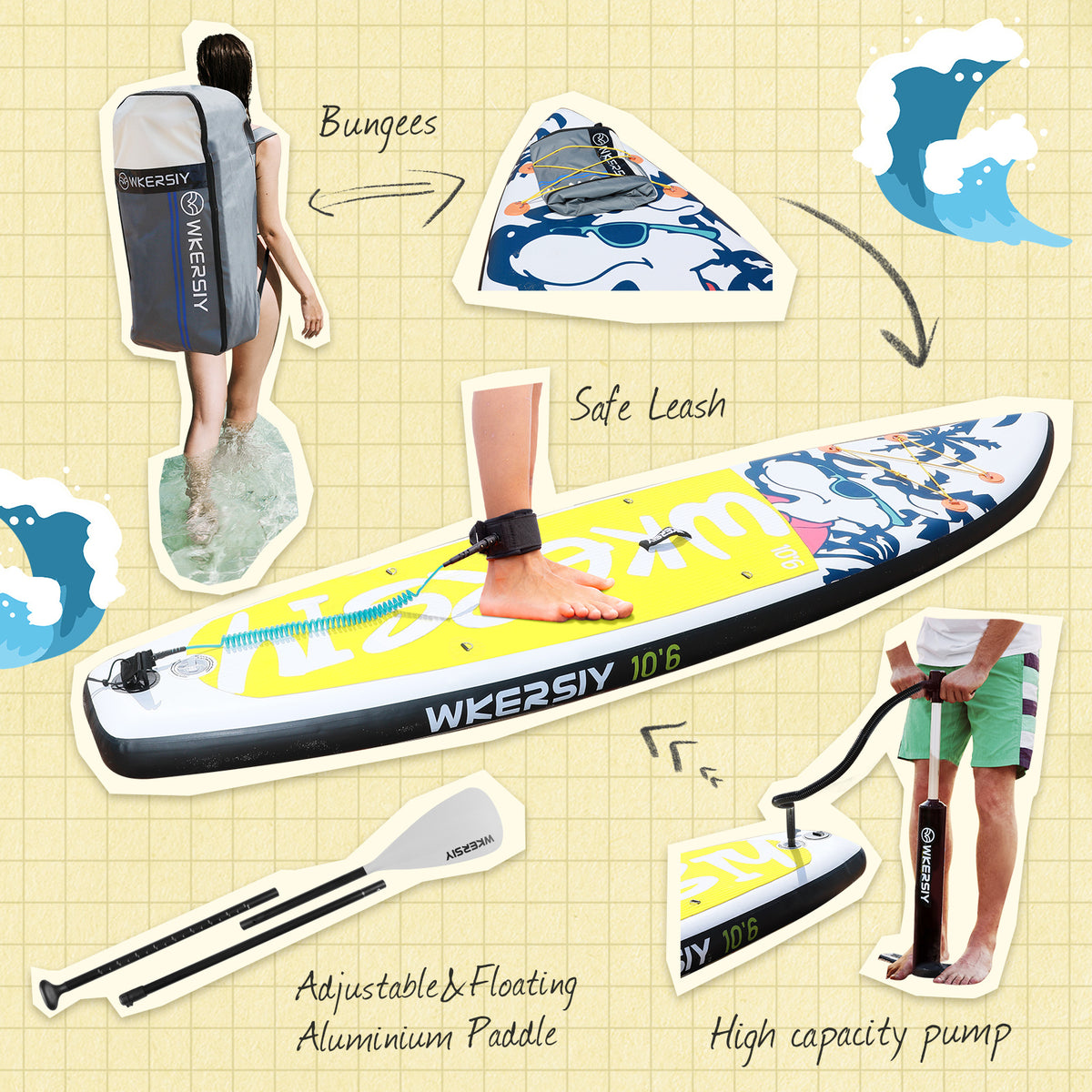 Paddle Board Set 88*41*21cm G607