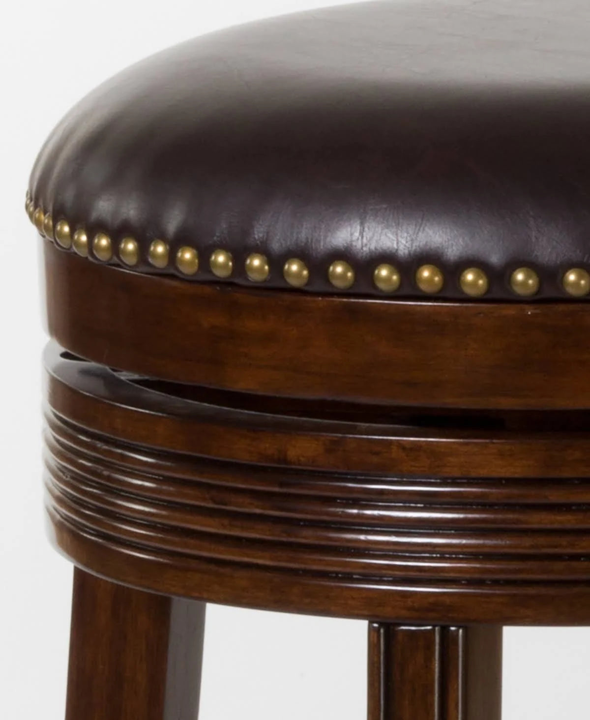 Cherry Backless Swivel Counter Stool R2403
