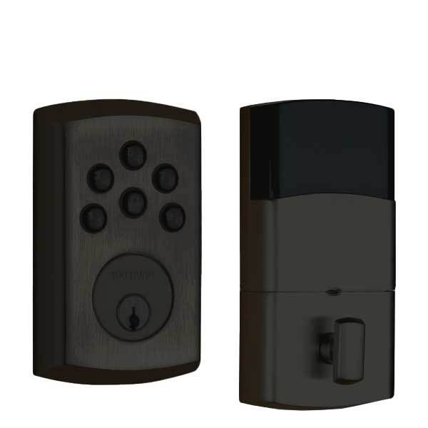 Satin Black Keyless Electronic Deadbolt Z664