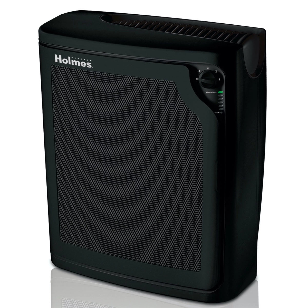 True HEPA Console Air Purifier with Filter Life Progress Bar, Large Room - Black W15721