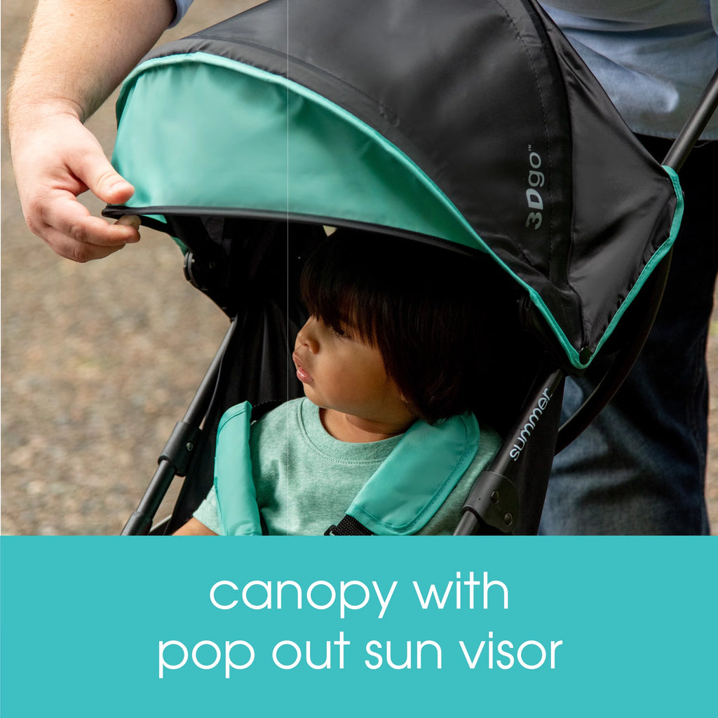 Lightweight Stroller, Black, 11lbs C1444