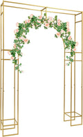 Gold Metal Arch Backdrop Stand, 7.87x5.91 FT V32458