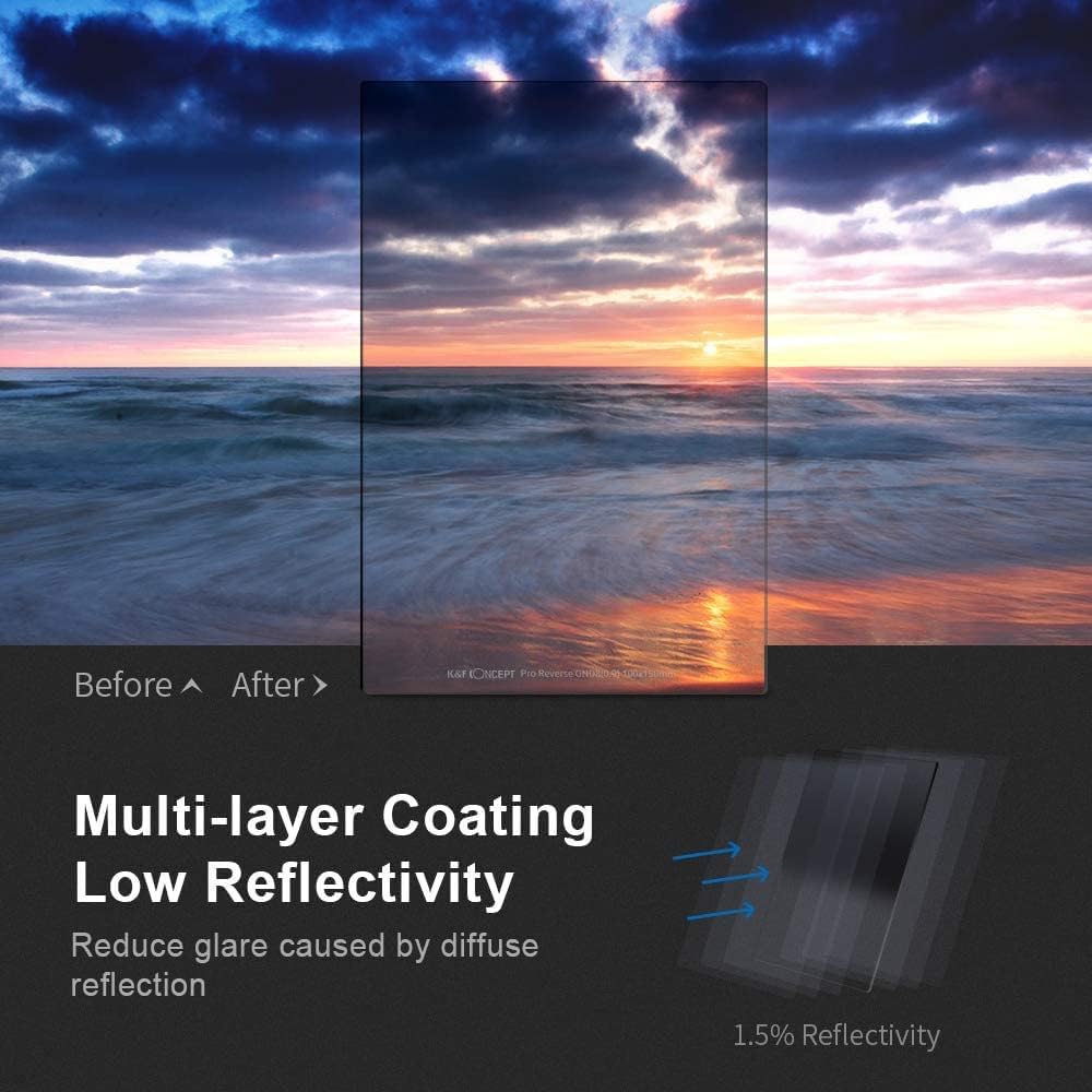 100X150mm Reverse GND8 Graduated Neutral Density Filter Q907