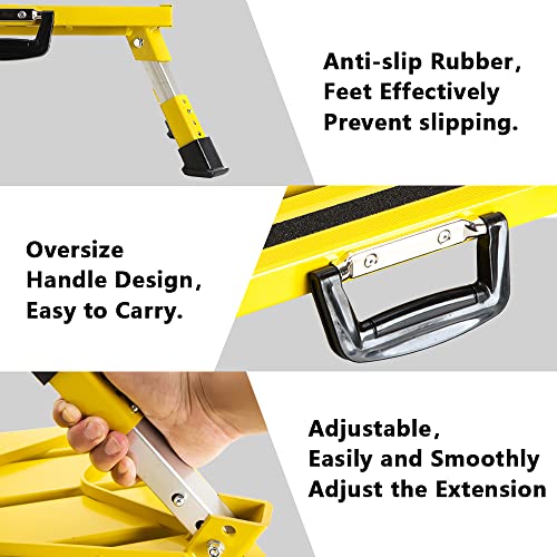 Portable Foldable Anti-Slip Aluminum RV Steps with Handles A7207