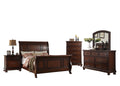 King Size 6pc Cherry Veneer Bedroom Furniture Set Y571244