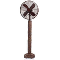 55" Brown Fir Bark Standing Floor Fan H992