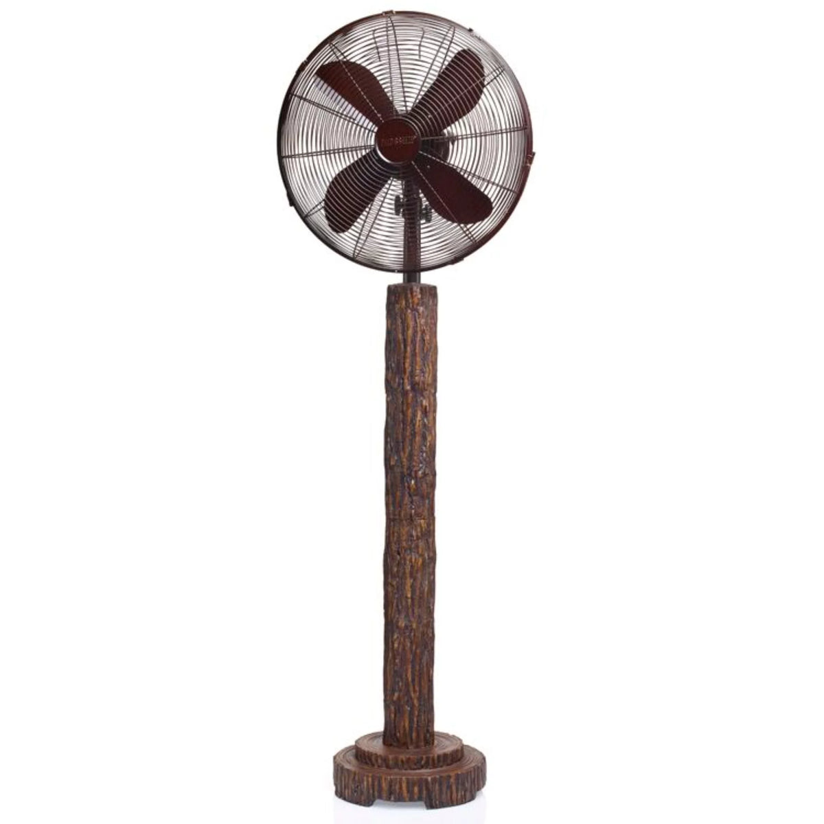 55" Brown Fir Bark Standing Floor Fan H992