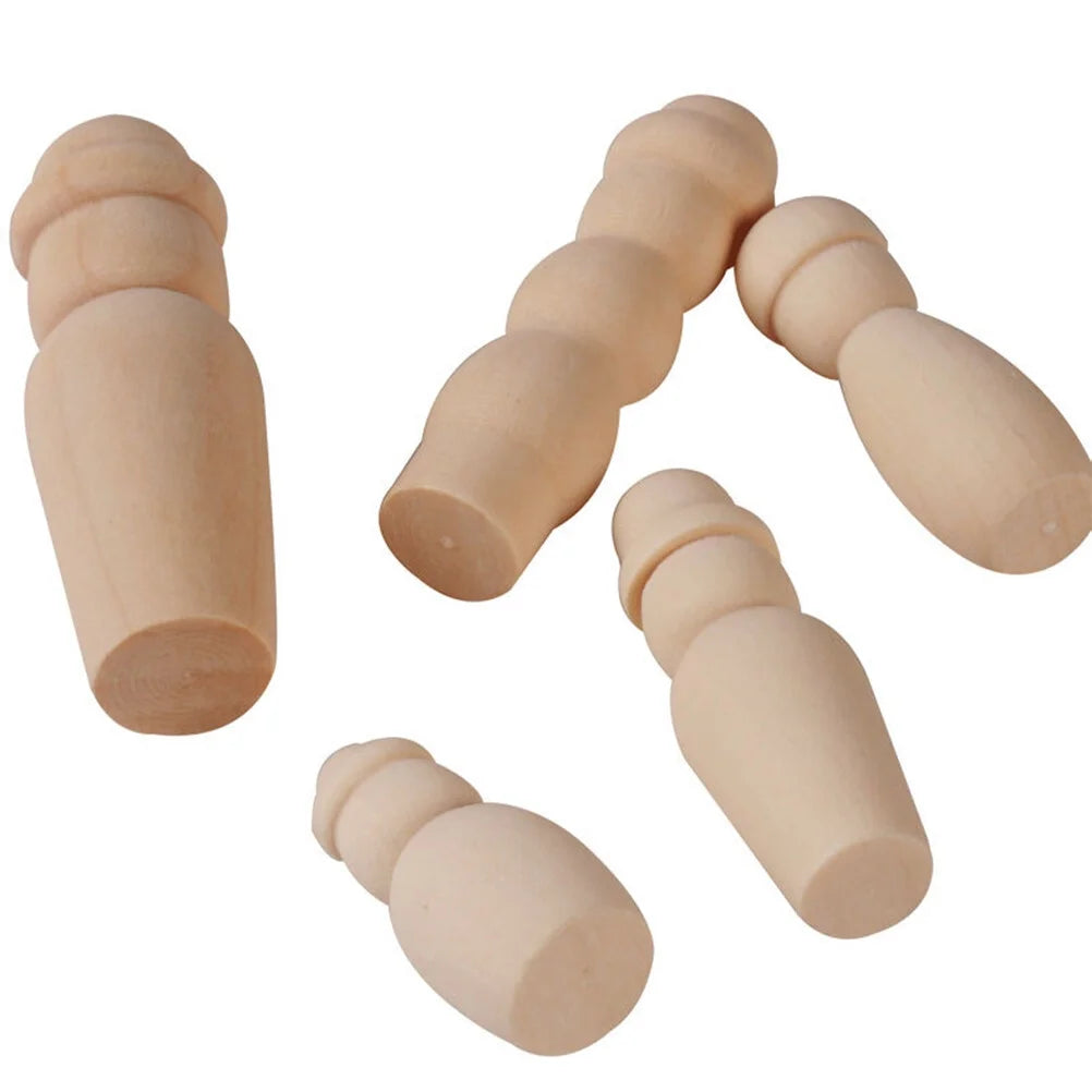 20 in 1 DIY Wooden Doll Bodies H75656