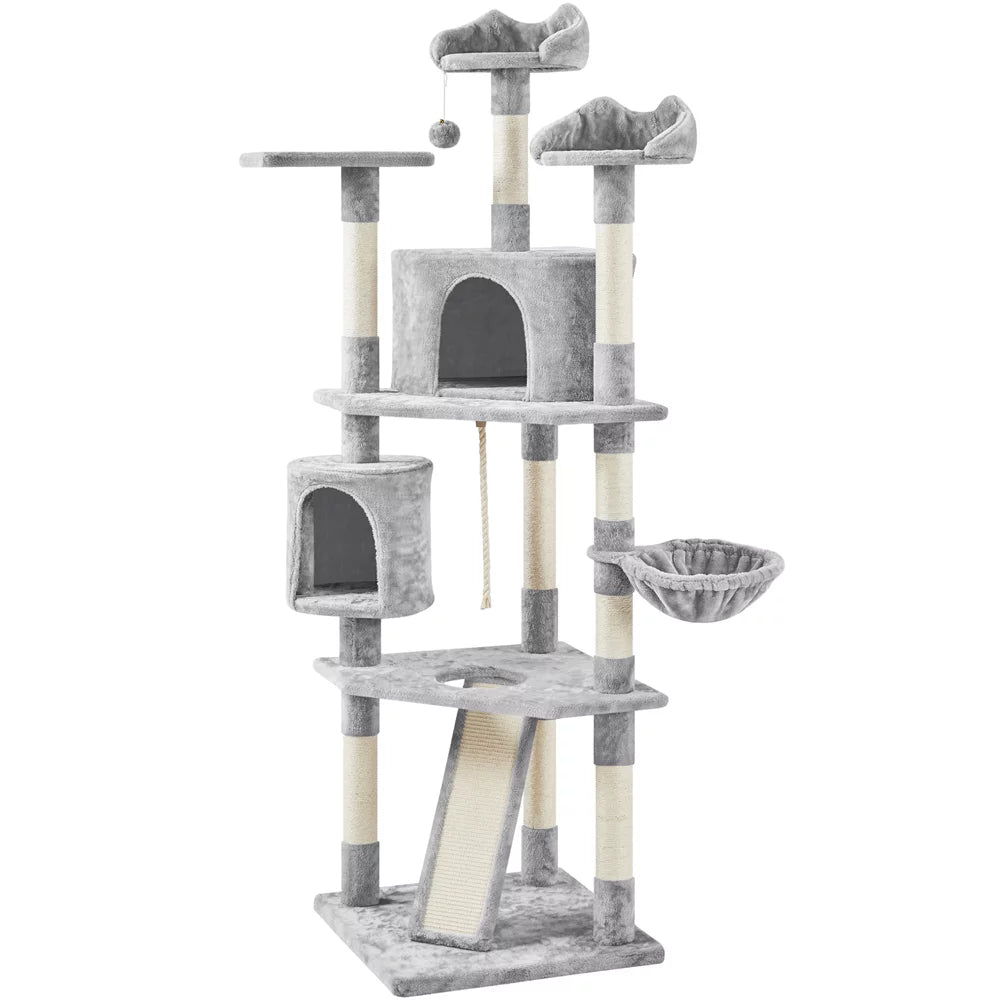 79'' Multilevel Cat Tree with Condos & Scratching Posts V6123