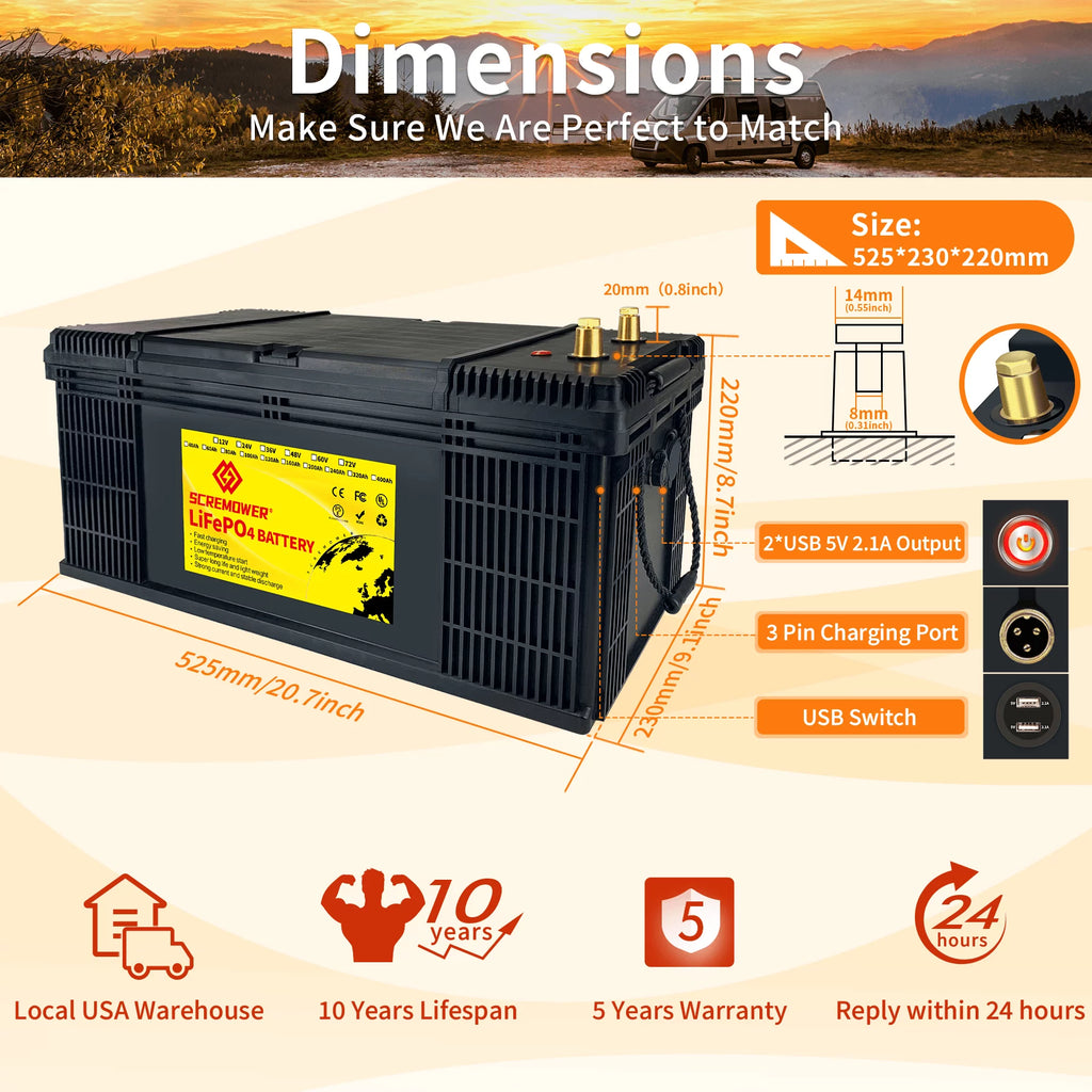 24V 100Ah LiFePO4 Battery with 100A BMS T2219