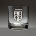 Set of 4 Etched Tumbler Glasses C120
