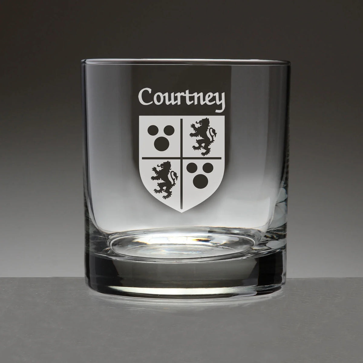 Set of 4 Etched Tumbler Glasses C120