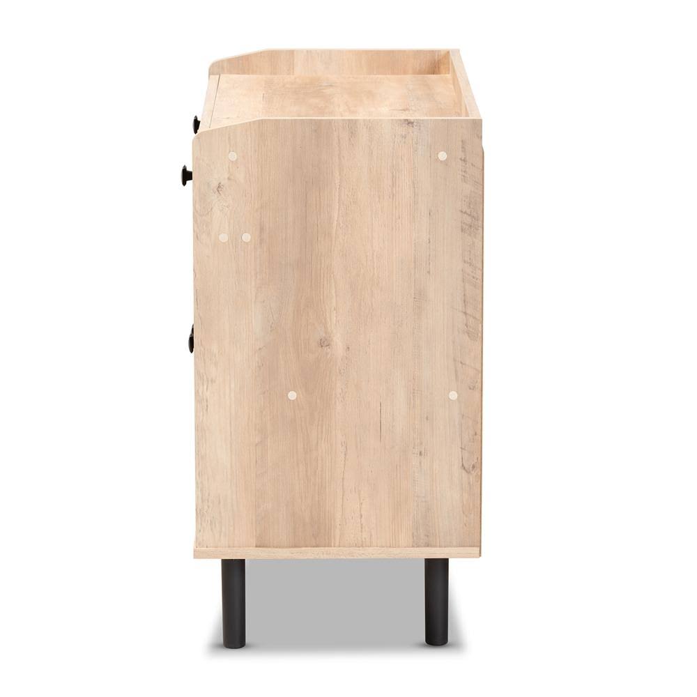 Oak Brown 2-Door Finished Wood Kitchen Storage Cabinet M820