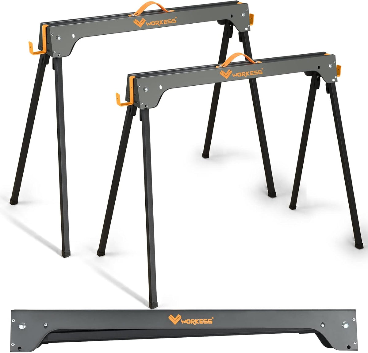 Sawhorse 2 Pack Portable Folding Heavy Duty 1100 LBS Weight Capacity G5542
