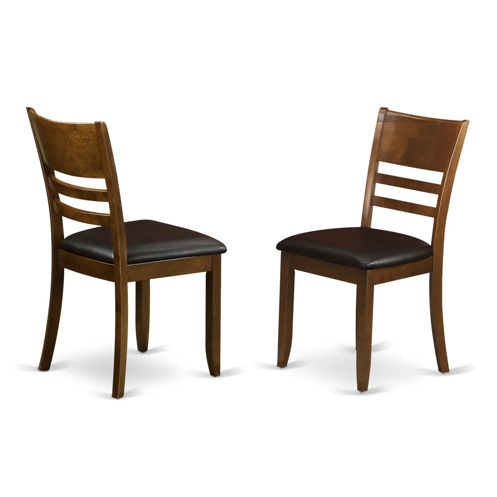 Espresso Wood Dining Chair Set Of 2 J4976