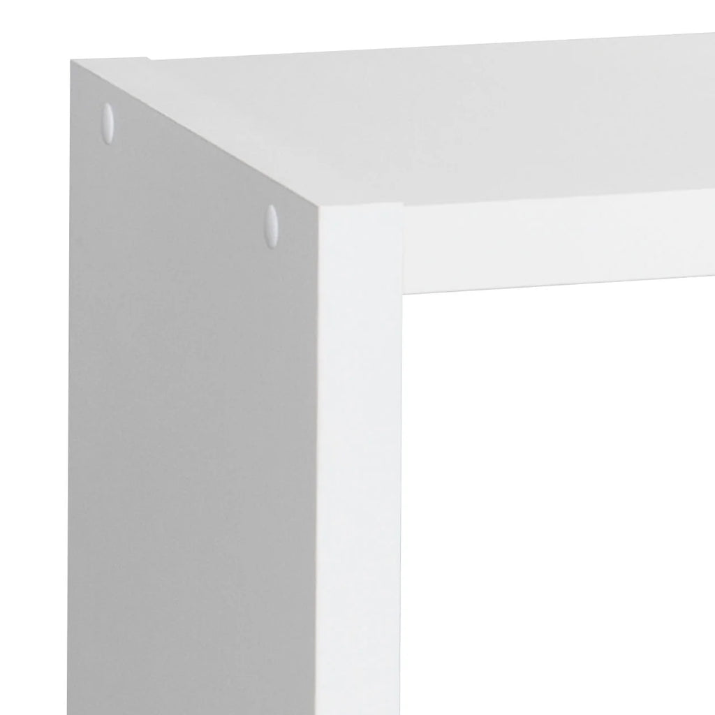 4-tier White Wooden Bookshelf N327