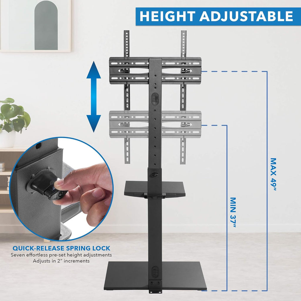 Floor TV Stand with Shelf U548