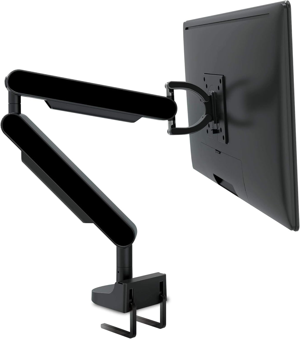 Desk Mounted Single Arm Monitor Stand for One Monitor Up to 38” 360 Degree Adjustable Monitor Mount Arm with Changeable Panels - 24.3 lb Capacity Pack of 2 G36155