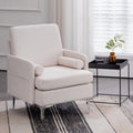 Grey Extra Wide Accent Chair with Side Pocket Q29911