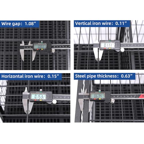 43 inch Heavy Duty Dog Crate with Detachable Divider Z1130