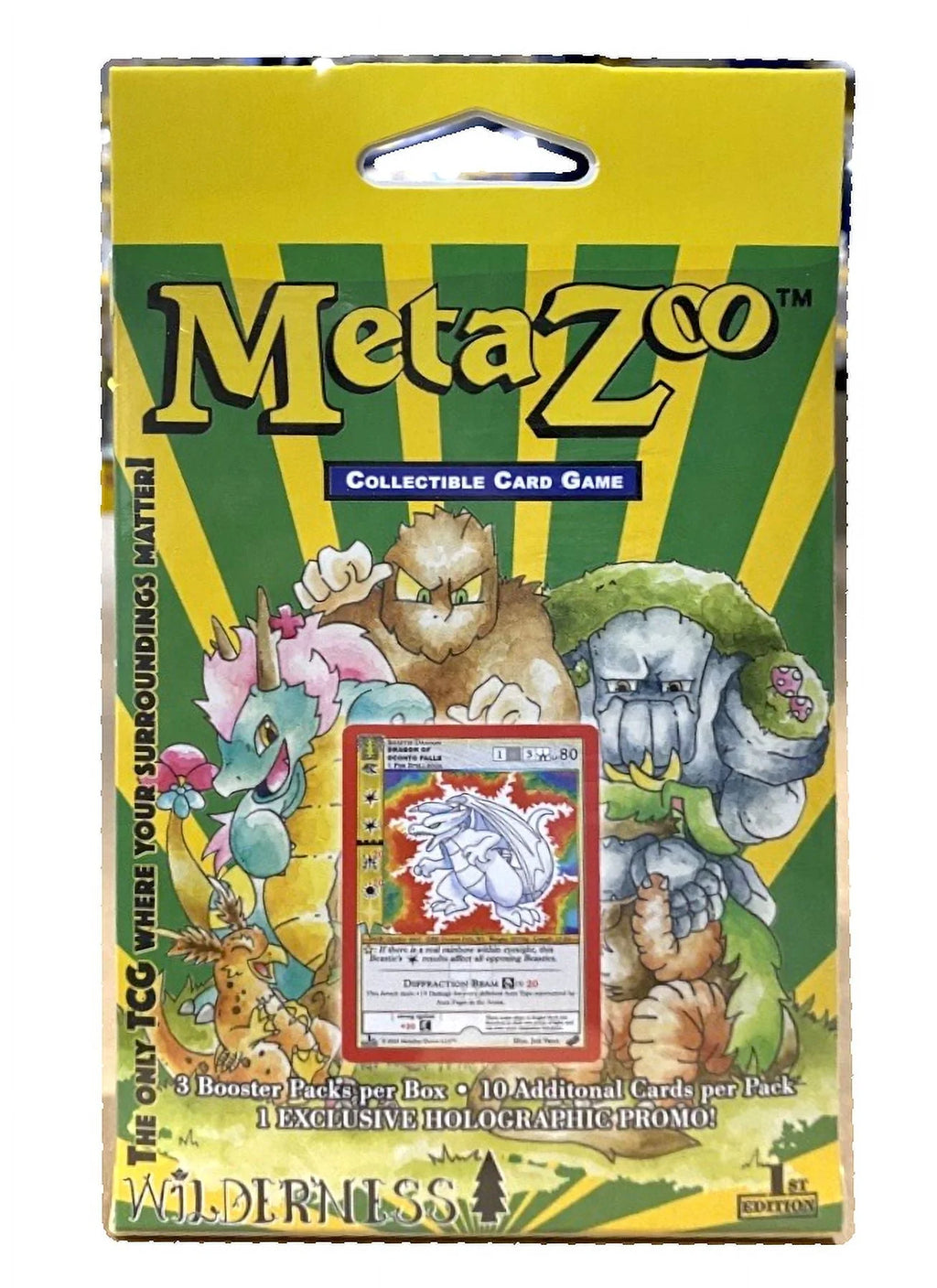 Trading Card Hanger Box with 3 Booster Packs B787